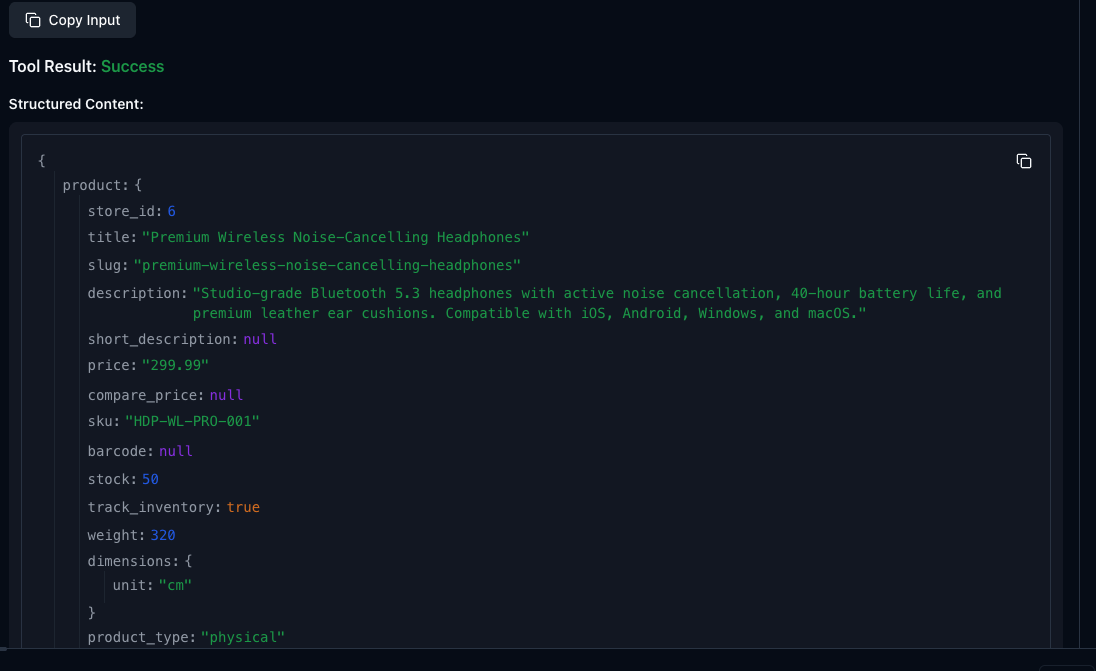 Add products by talking